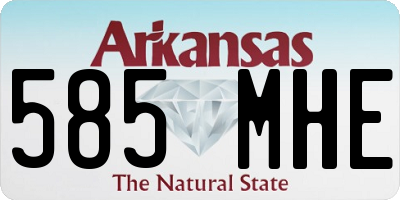 AR license plate 585MHE
