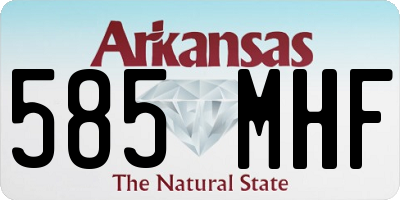 AR license plate 585MHF