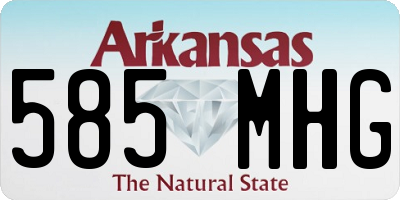 AR license plate 585MHG