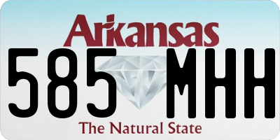 AR license plate 585MHH