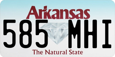 AR license plate 585MHI