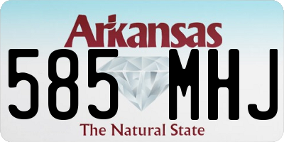 AR license plate 585MHJ
