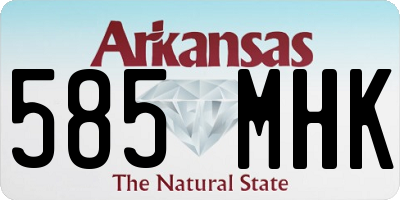 AR license plate 585MHK