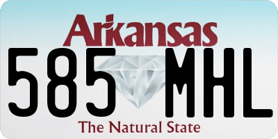 AR license plate 585MHL