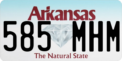 AR license plate 585MHM