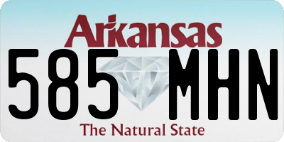 AR license plate 585MHN