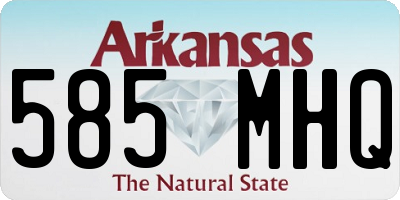 AR license plate 585MHQ