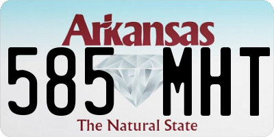 AR license plate 585MHT