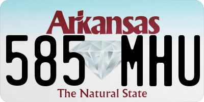 AR license plate 585MHU