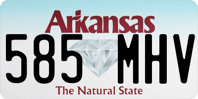 AR license plate 585MHV