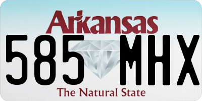 AR license plate 585MHX