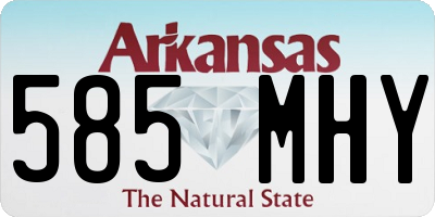 AR license plate 585MHY