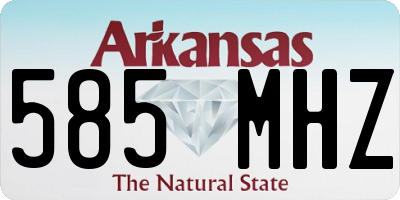 AR license plate 585MHZ
