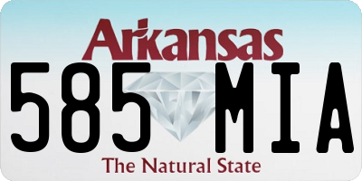 AR license plate 585MIA