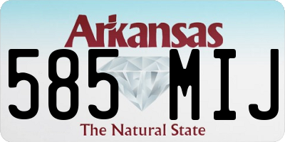AR license plate 585MIJ