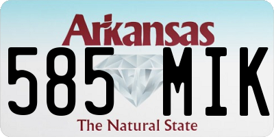 AR license plate 585MIK