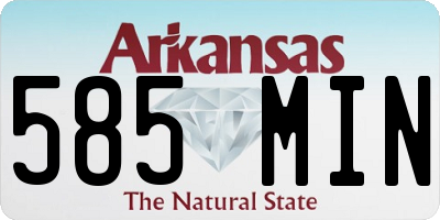 AR license plate 585MIN