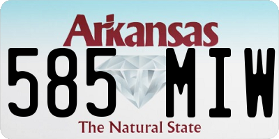 AR license plate 585MIW