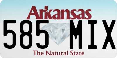 AR license plate 585MIX