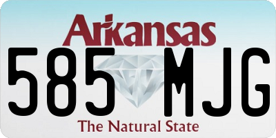AR license plate 585MJG