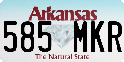 AR license plate 585MKR