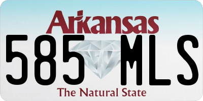 AR license plate 585MLS