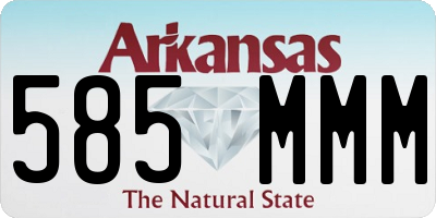 AR license plate 585MMM