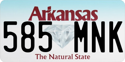 AR license plate 585MNK