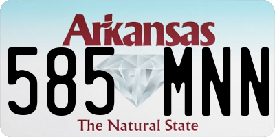 AR license plate 585MNN