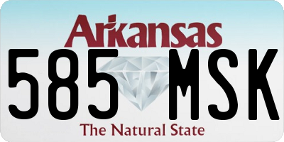 AR license plate 585MSK