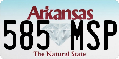AR license plate 585MSP