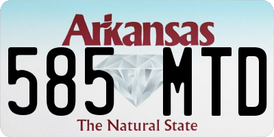 AR license plate 585MTD