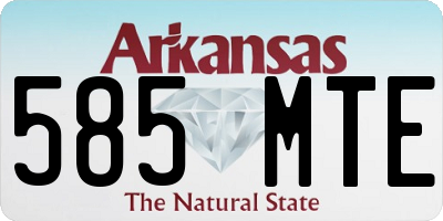 AR license plate 585MTE