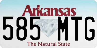 AR license plate 585MTG