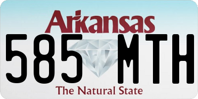 AR license plate 585MTH