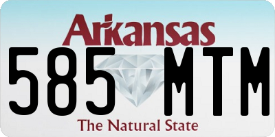AR license plate 585MTM
