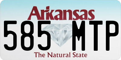 AR license plate 585MTP
