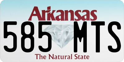 AR license plate 585MTS