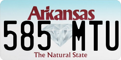 AR license plate 585MTU