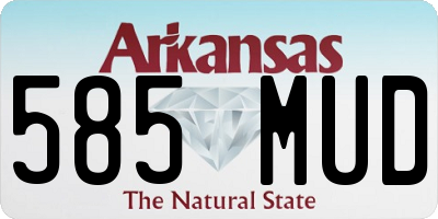 AR license plate 585MUD
