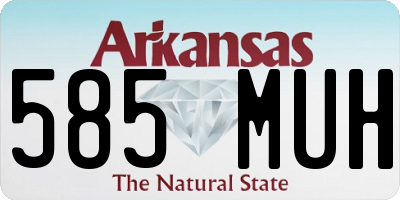 AR license plate 585MUH