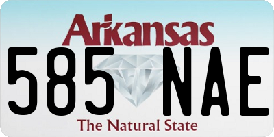 AR license plate 585NAE