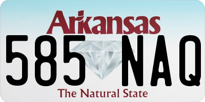 AR license plate 585NAQ