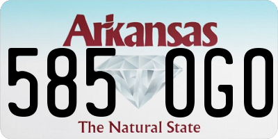 AR license plate 585OGO