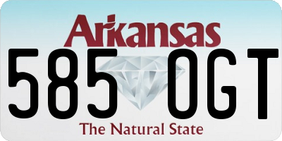 AR license plate 585OGT