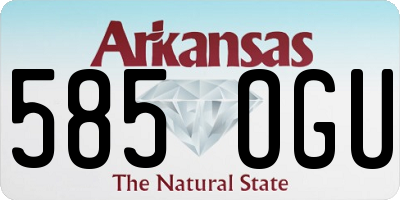 AR license plate 585OGU