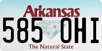 AR license plate 585OHI