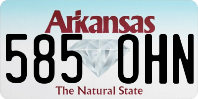 AR license plate 585OHN