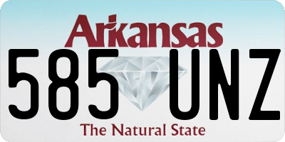 AR license plate 585UNZ