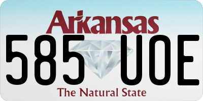 AR license plate 585UOE